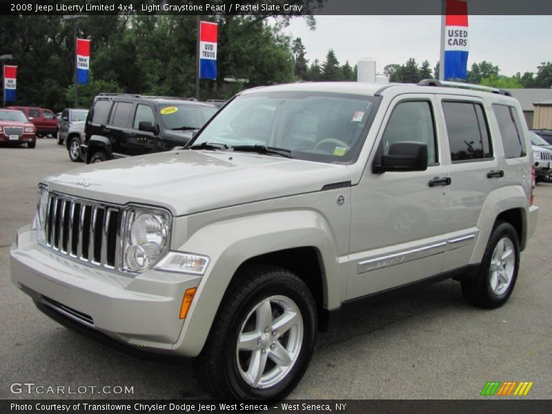 Light Graystone Pearl / Pastel Slate Gray 2008 Jeep Liberty Limited 4x4
