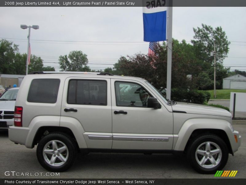 Light Graystone Pearl / Pastel Slate Gray 2008 Jeep Liberty Limited 4x4
