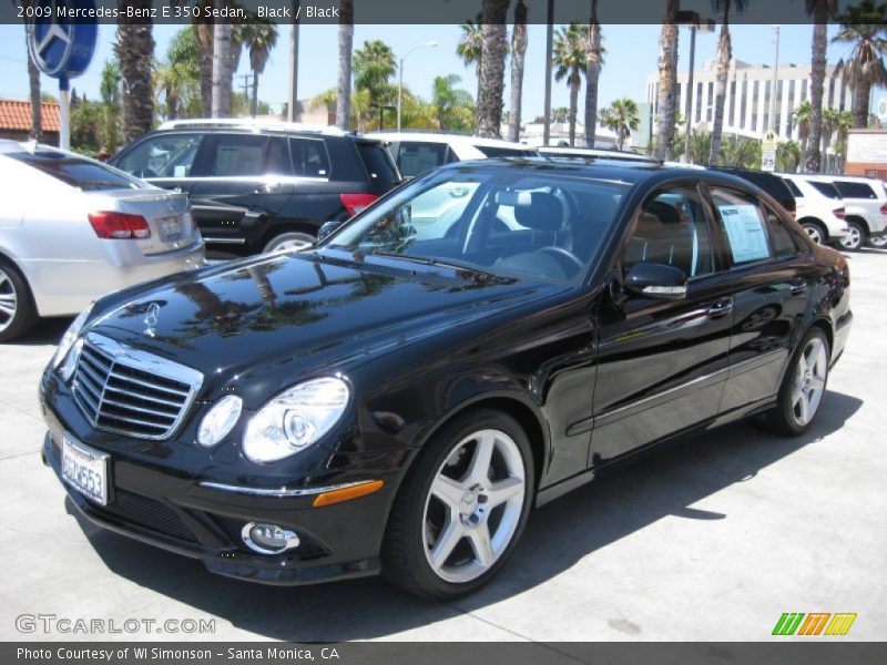 Black / Black 2009 Mercedes-Benz E 350 Sedan