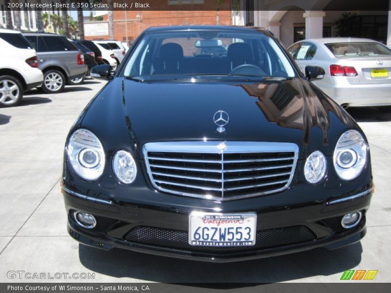 Black / Black 2009 Mercedes-Benz E 350 Sedan