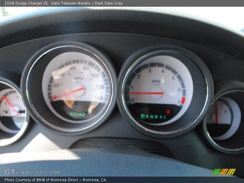 Dark Titanium Metallic / Dark Slate Gray 2008 Dodge Charger SE