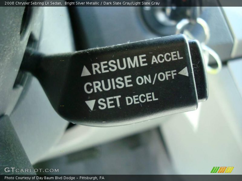 Bright Silver Metallic / Dark Slate Gray/Light Slate Gray 2008 Chrysler Sebring LX Sedan