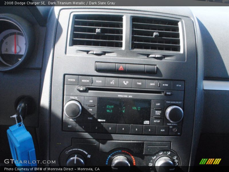 Dark Titanium Metallic / Dark Slate Gray 2008 Dodge Charger SE