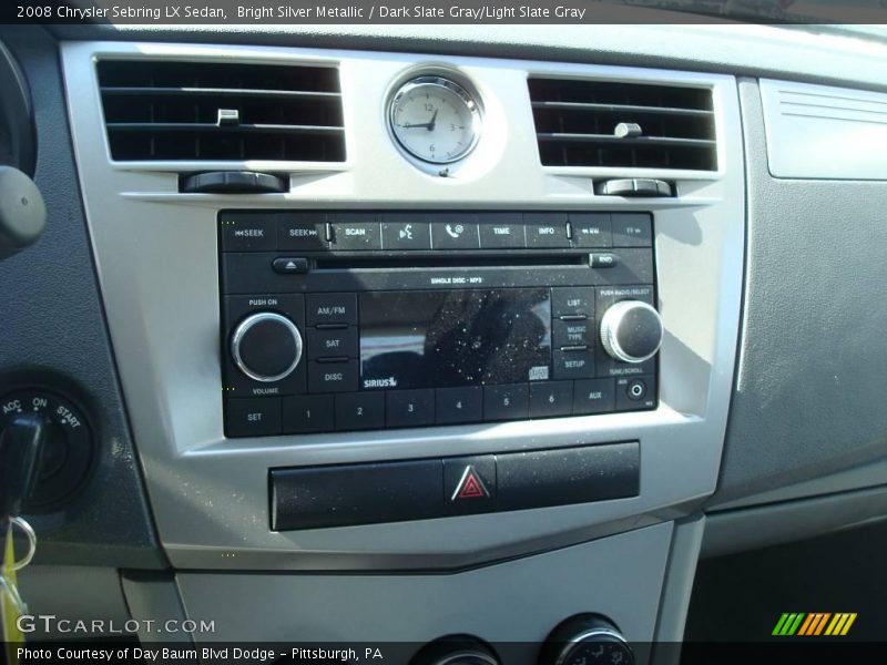Bright Silver Metallic / Dark Slate Gray/Light Slate Gray 2008 Chrysler Sebring LX Sedan