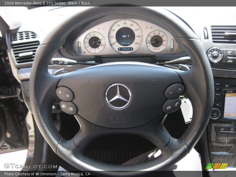 Black / Black 2009 Mercedes-Benz E 350 Sedan