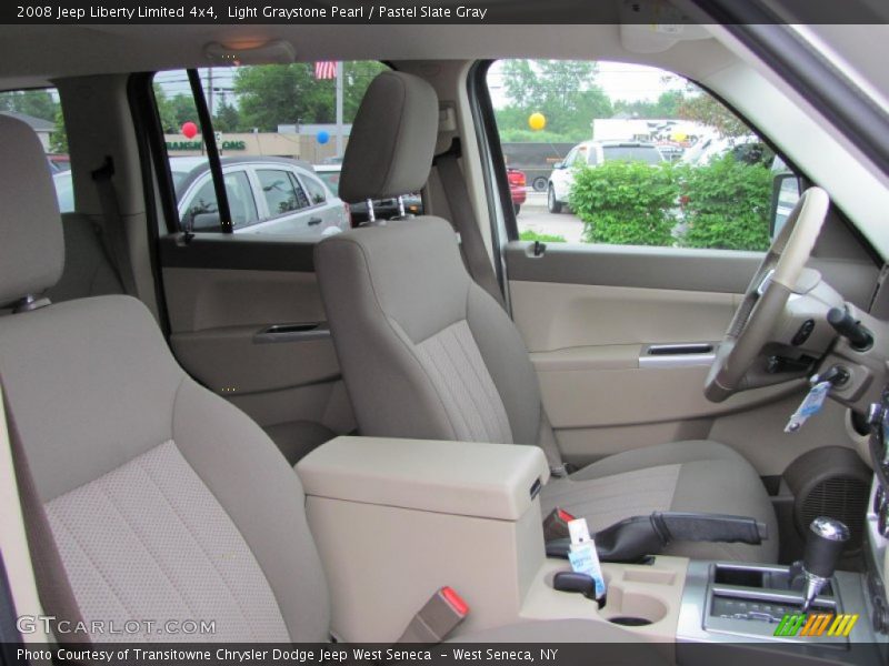 Light Graystone Pearl / Pastel Slate Gray 2008 Jeep Liberty Limited 4x4