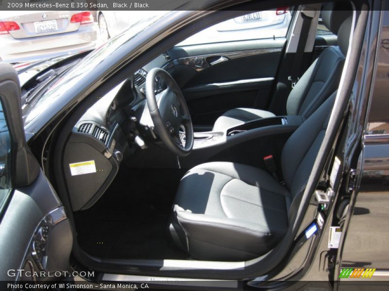 Black / Black 2009 Mercedes-Benz E 350 Sedan