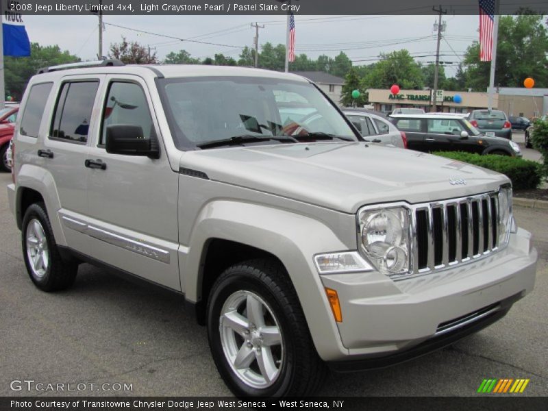 Light Graystone Pearl / Pastel Slate Gray 2008 Jeep Liberty Limited 4x4