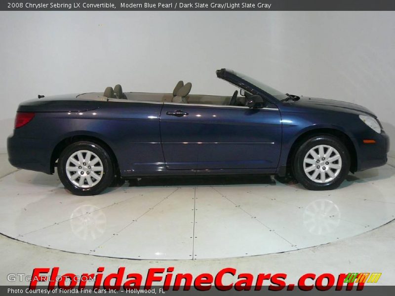 Modern Blue Pearl / Dark Slate Gray/Light Slate Gray 2008 Chrysler Sebring LX Convertible