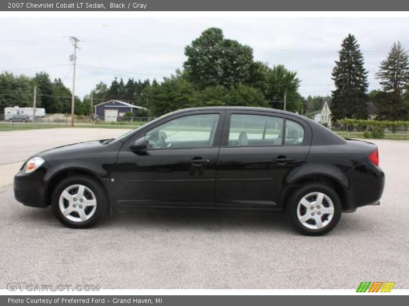 Black / Gray 2007 Chevrolet Cobalt LT Sedan
