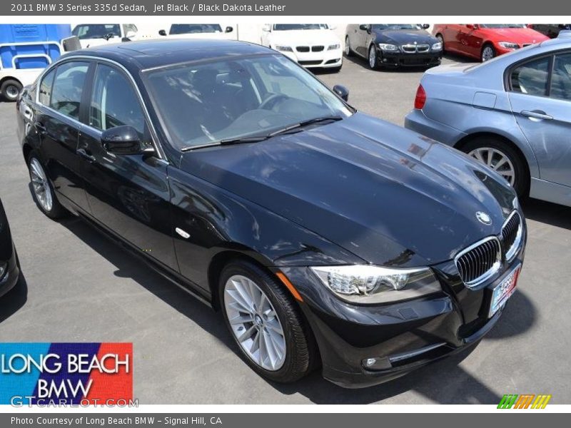 Jet Black / Black Dakota Leather 2011 BMW 3 Series 335d Sedan