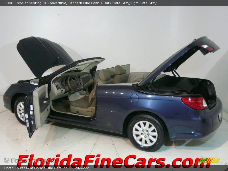 Modern Blue Pearl / Dark Slate Gray/Light Slate Gray 2008 Chrysler Sebring LX Convertible
