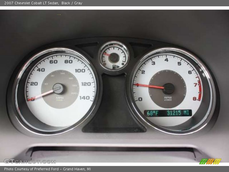 Black / Gray 2007 Chevrolet Cobalt LT Sedan