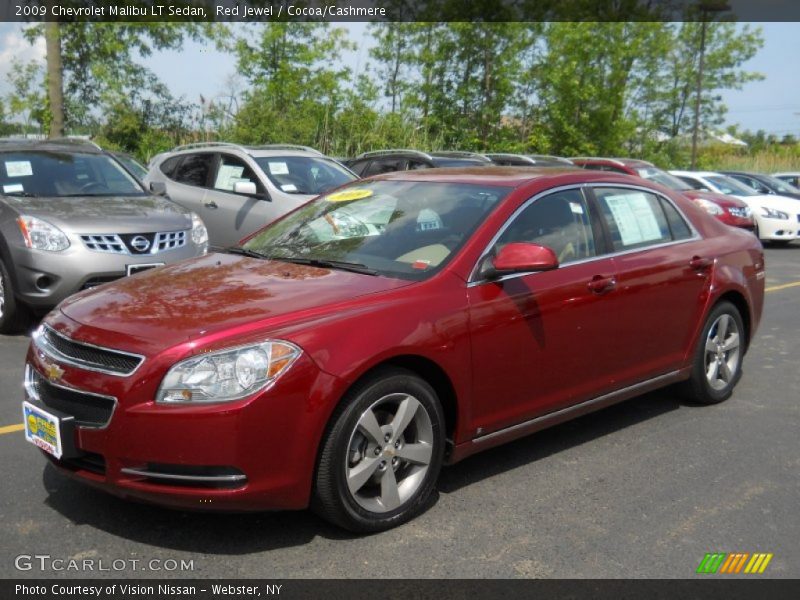 Red Jewel / Cocoa/Cashmere 2009 Chevrolet Malibu LT Sedan