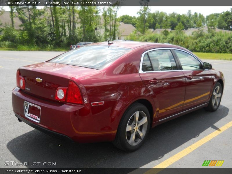 Red Jewel / Cocoa/Cashmere 2009 Chevrolet Malibu LT Sedan