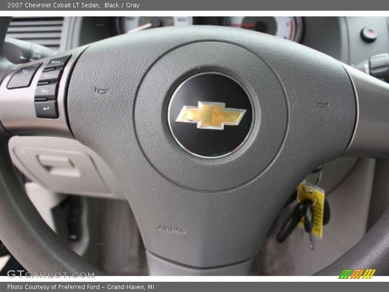 Black / Gray 2007 Chevrolet Cobalt LT Sedan