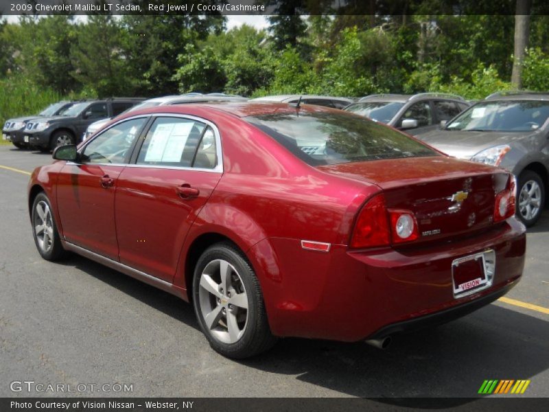 Red Jewel / Cocoa/Cashmere 2009 Chevrolet Malibu LT Sedan
