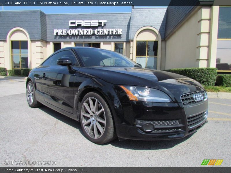 Brilliant Black / Black Nappa Leather 2010 Audi TT 2.0 TFSI quattro Coupe