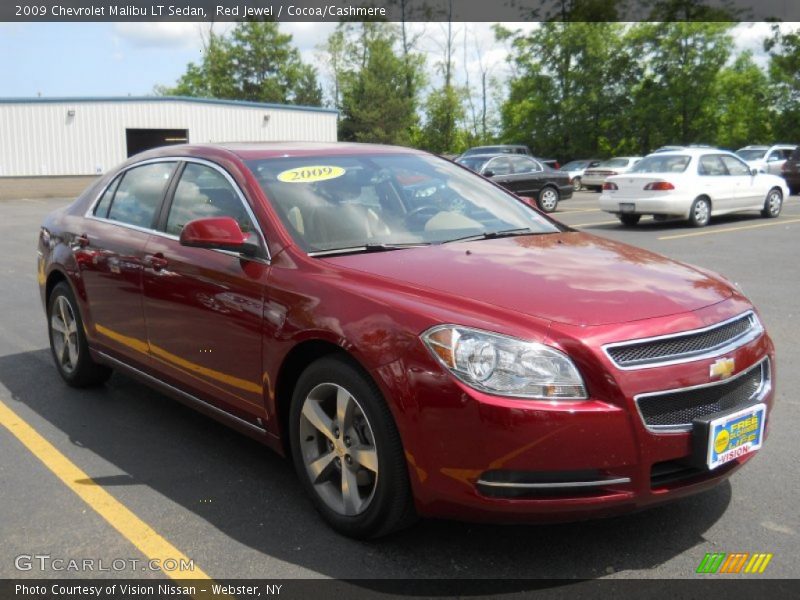 Red Jewel / Cocoa/Cashmere 2009 Chevrolet Malibu LT Sedan