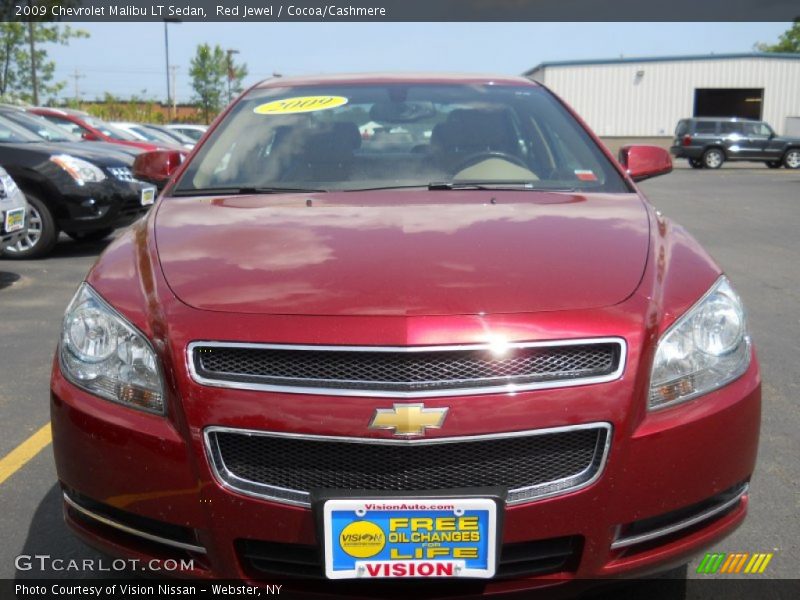 Red Jewel / Cocoa/Cashmere 2009 Chevrolet Malibu LT Sedan