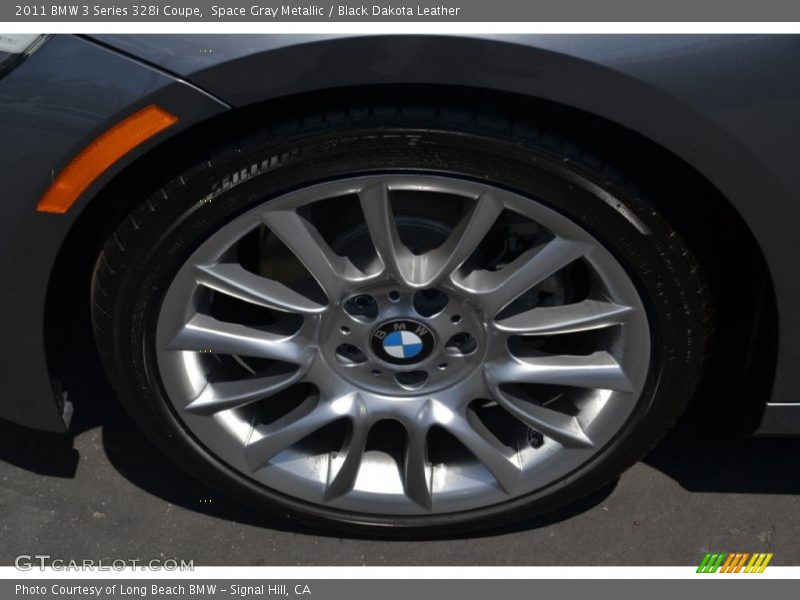 Space Gray Metallic / Black Dakota Leather 2011 BMW 3 Series 328i Coupe