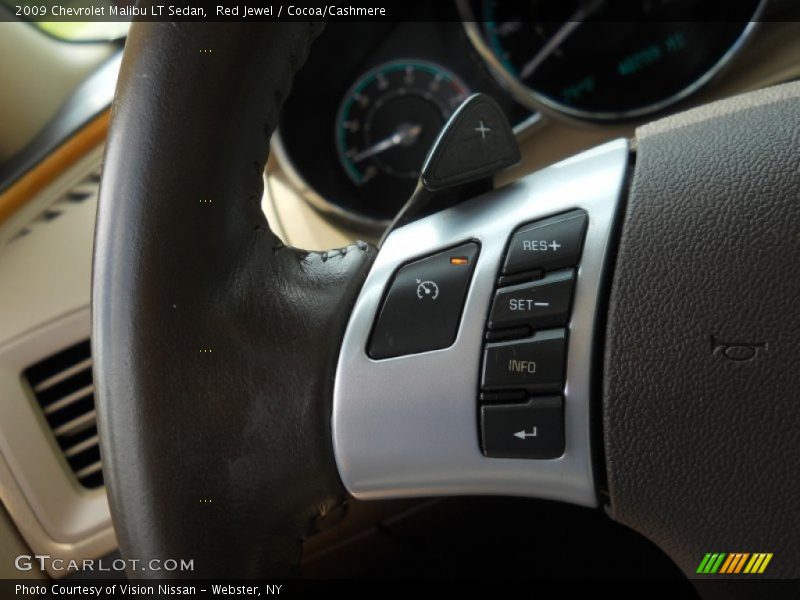 Red Jewel / Cocoa/Cashmere 2009 Chevrolet Malibu LT Sedan