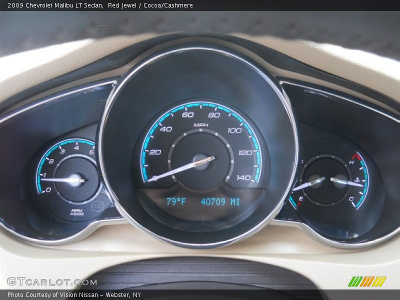 Red Jewel / Cocoa/Cashmere 2009 Chevrolet Malibu LT Sedan
