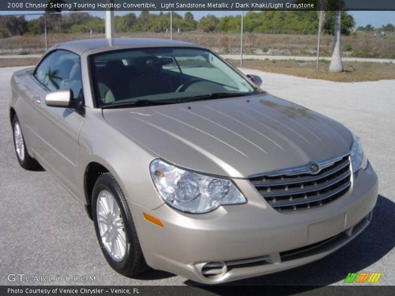 Light Sandstone Metallic / Dark Khaki/Light Graystone 2008 Chrysler Sebring Touring Hardtop Convertible