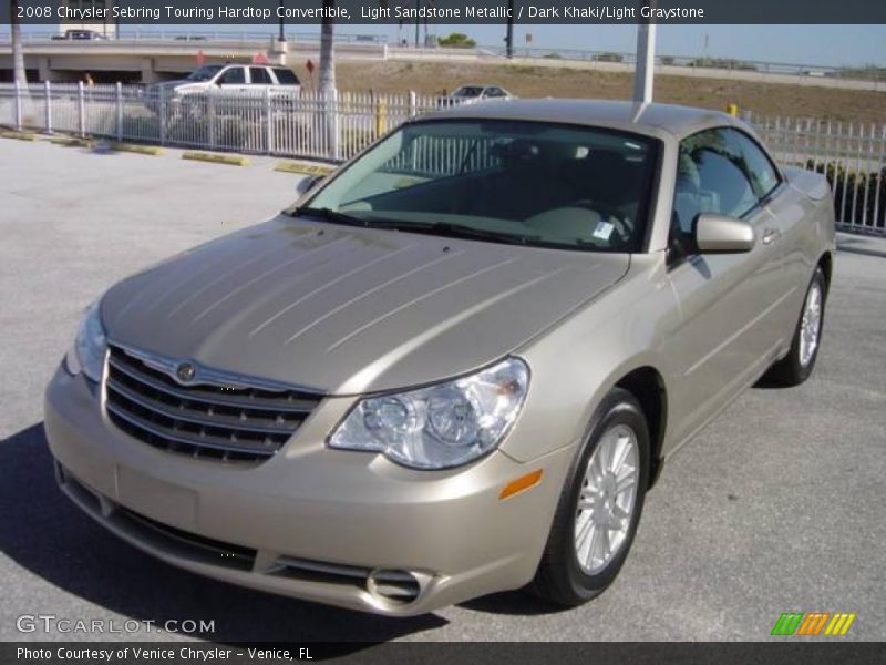 Light Sandstone Metallic / Dark Khaki/Light Graystone 2008 Chrysler Sebring Touring Hardtop Convertible