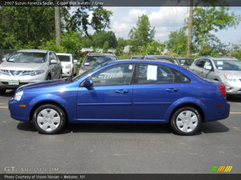 Cobalt Blue Metallic / Grey 2007 Suzuki Forenza Sedan