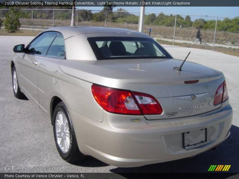 Light Sandstone Metallic / Dark Khaki/Light Graystone 2008 Chrysler Sebring Touring Hardtop Convertible