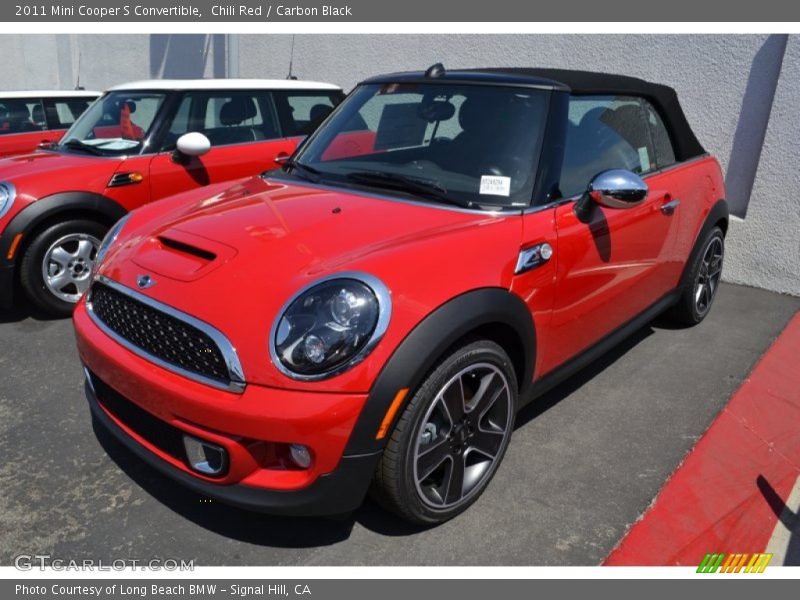 Chili Red / Carbon Black 2011 Mini Cooper S Convertible