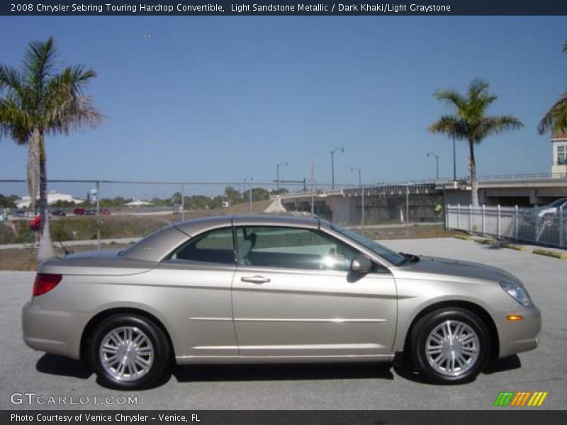 Light Sandstone Metallic / Dark Khaki/Light Graystone 2008 Chrysler Sebring Touring Hardtop Convertible