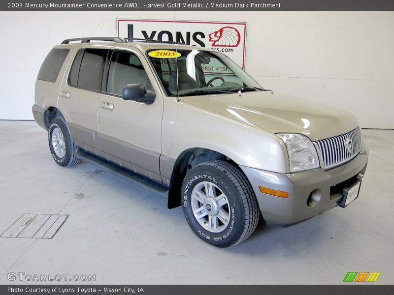 Harvest Gold Metallic / Medium Dark Parchment 2003 Mercury Mountaineer Convenience AWD