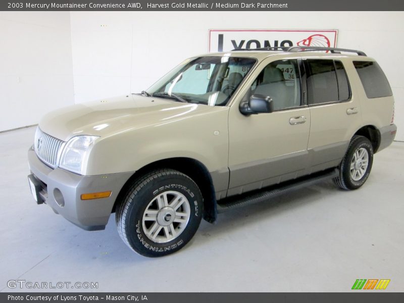 Harvest Gold Metallic / Medium Dark Parchment 2003 Mercury Mountaineer Convenience AWD