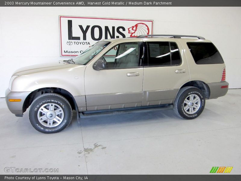 Harvest Gold Metallic / Medium Dark Parchment 2003 Mercury Mountaineer Convenience AWD