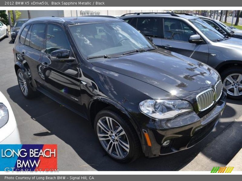 Black Sapphire Metallic / Black 2012 BMW X5 xDrive50i