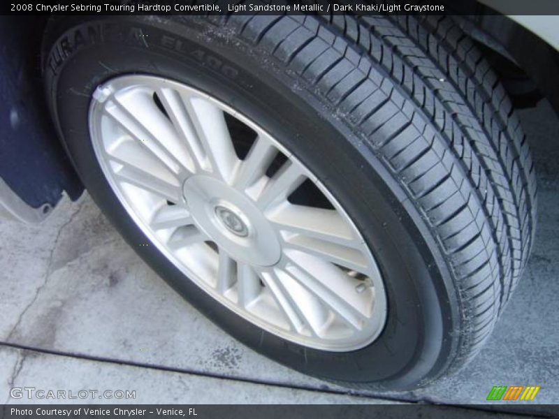 Light Sandstone Metallic / Dark Khaki/Light Graystone 2008 Chrysler Sebring Touring Hardtop Convertible