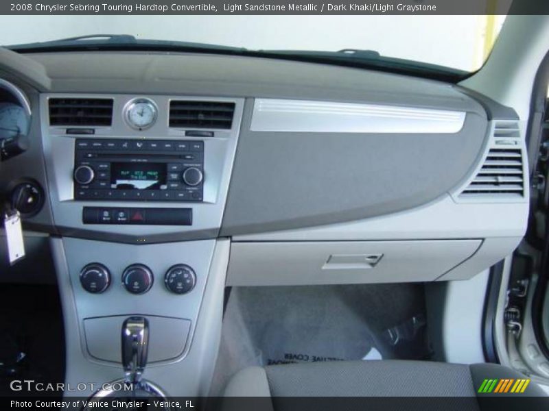 Light Sandstone Metallic / Dark Khaki/Light Graystone 2008 Chrysler Sebring Touring Hardtop Convertible