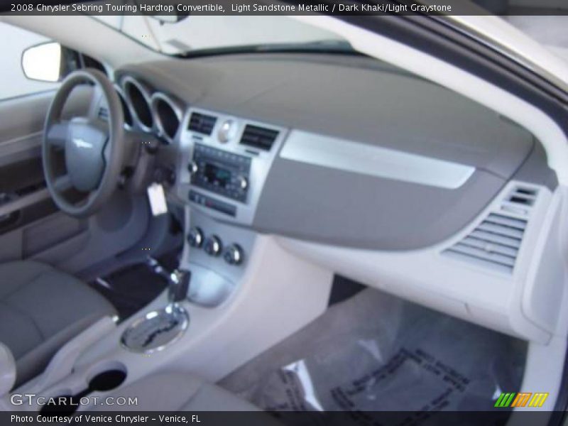 Light Sandstone Metallic / Dark Khaki/Light Graystone 2008 Chrysler Sebring Touring Hardtop Convertible