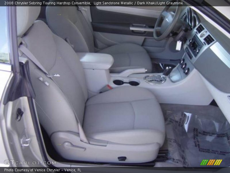Light Sandstone Metallic / Dark Khaki/Light Graystone 2008 Chrysler Sebring Touring Hardtop Convertible