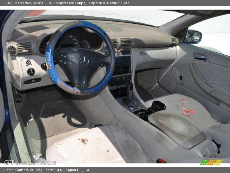 Capri Blue Metallic / Ash 2002 Mercedes-Benz C 230 Kompressor Coupe