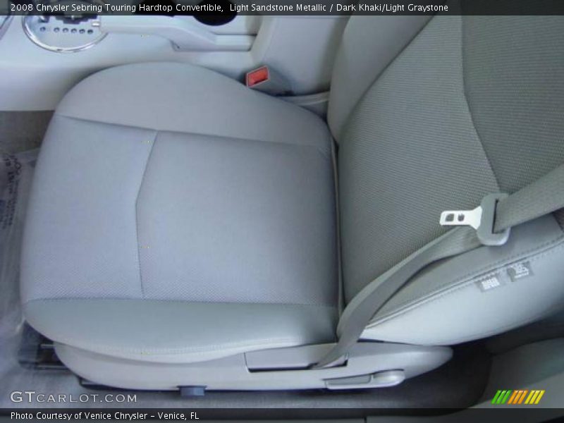 Light Sandstone Metallic / Dark Khaki/Light Graystone 2008 Chrysler Sebring Touring Hardtop Convertible