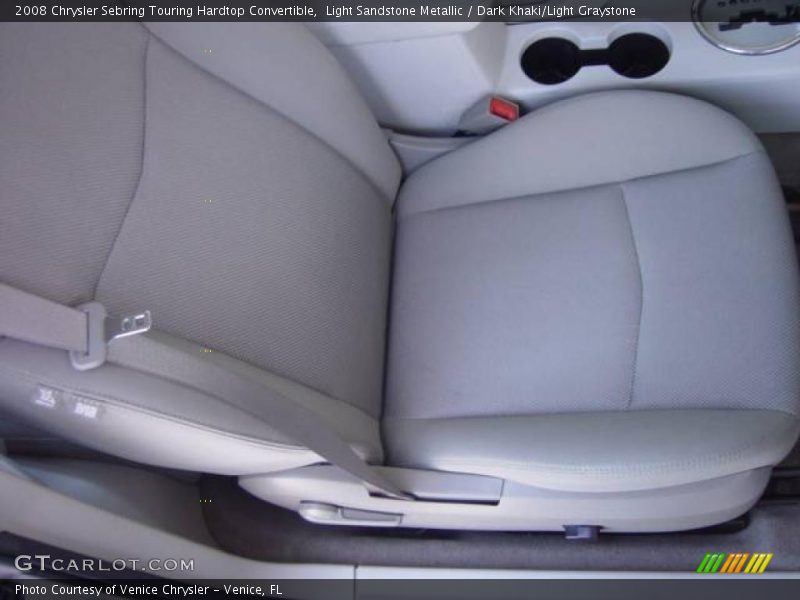 Light Sandstone Metallic / Dark Khaki/Light Graystone 2008 Chrysler Sebring Touring Hardtop Convertible