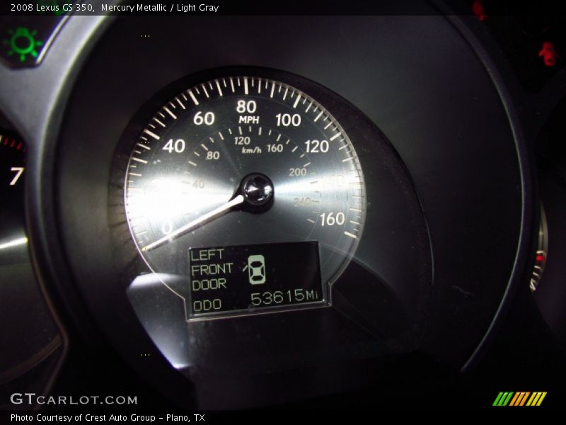 Mercury Metallic / Light Gray 2008 Lexus GS 350