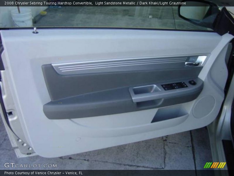 Light Sandstone Metallic / Dark Khaki/Light Graystone 2008 Chrysler Sebring Touring Hardtop Convertible