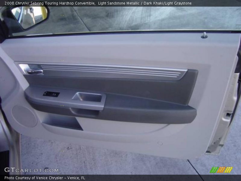 Light Sandstone Metallic / Dark Khaki/Light Graystone 2008 Chrysler Sebring Touring Hardtop Convertible