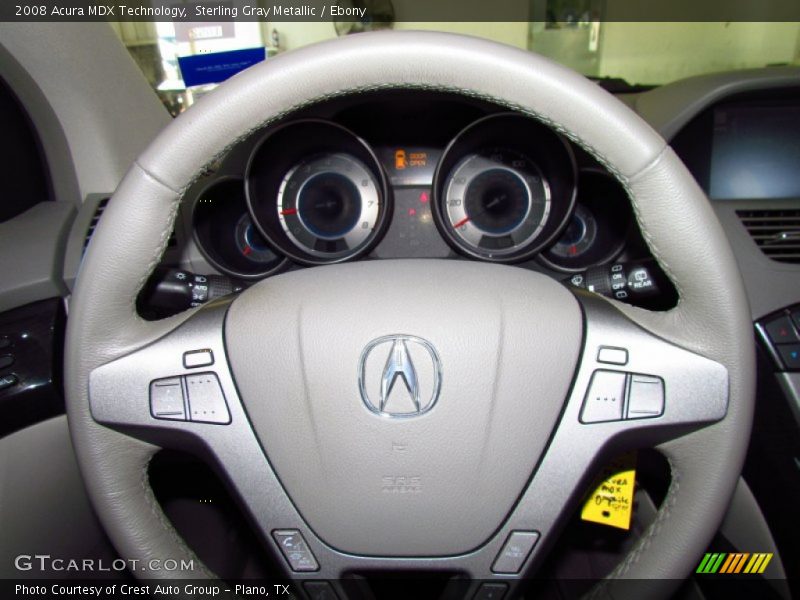 Sterling Gray Metallic / Ebony 2008 Acura MDX Technology