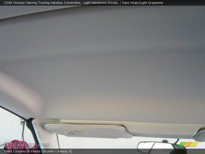Light Sandstone Metallic / Dark Khaki/Light Graystone 2008 Chrysler Sebring Touring Hardtop Convertible