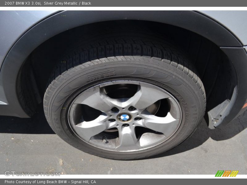 Silver Grey Metallic / Black 2007 BMW X3 3.0si
